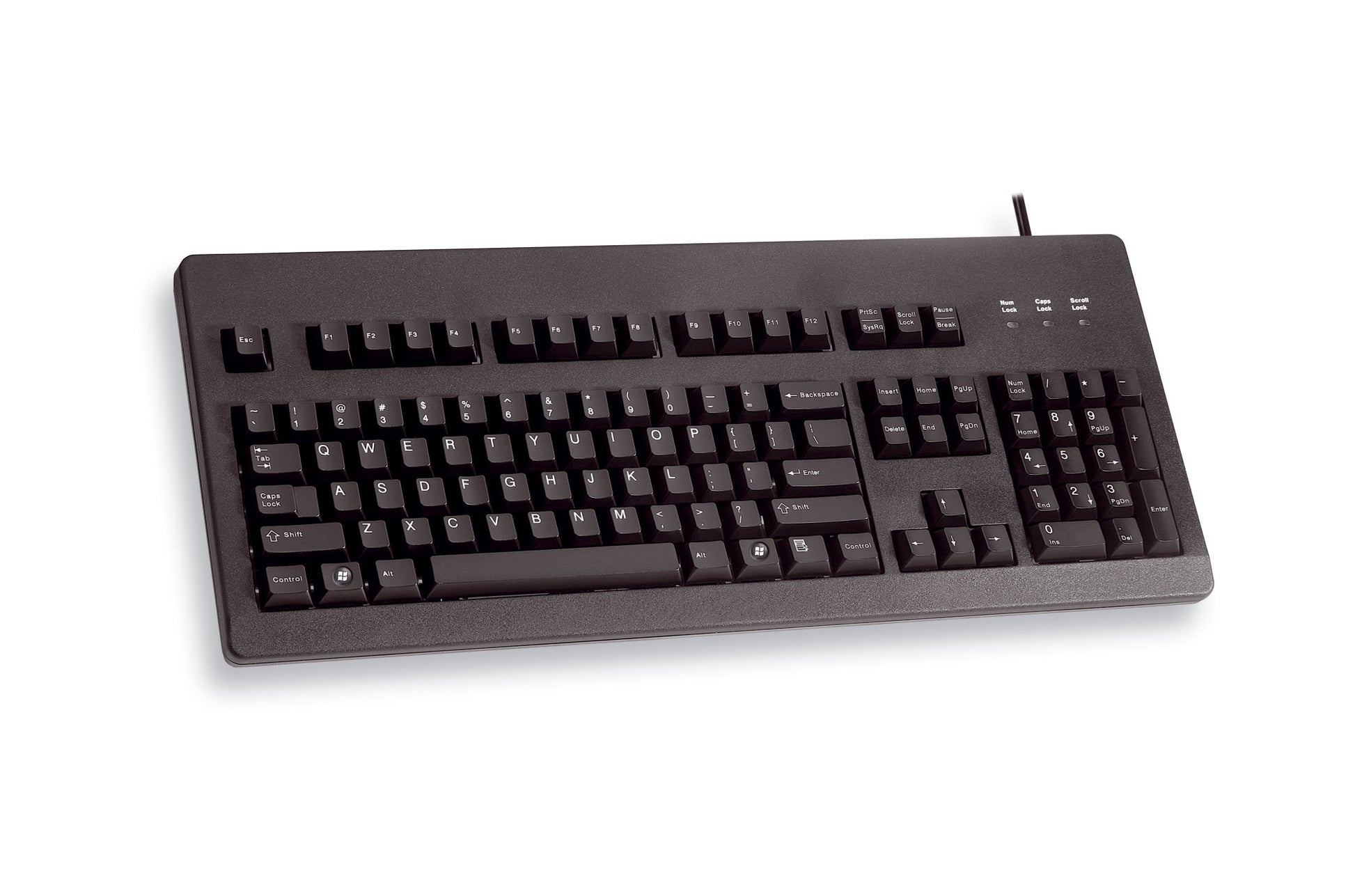 CHERRY G80-3000 – Tastatur, kabelgebunden (USB), UK-Layout (EN), Fullsize (mit Ziffernblock) – für Windows