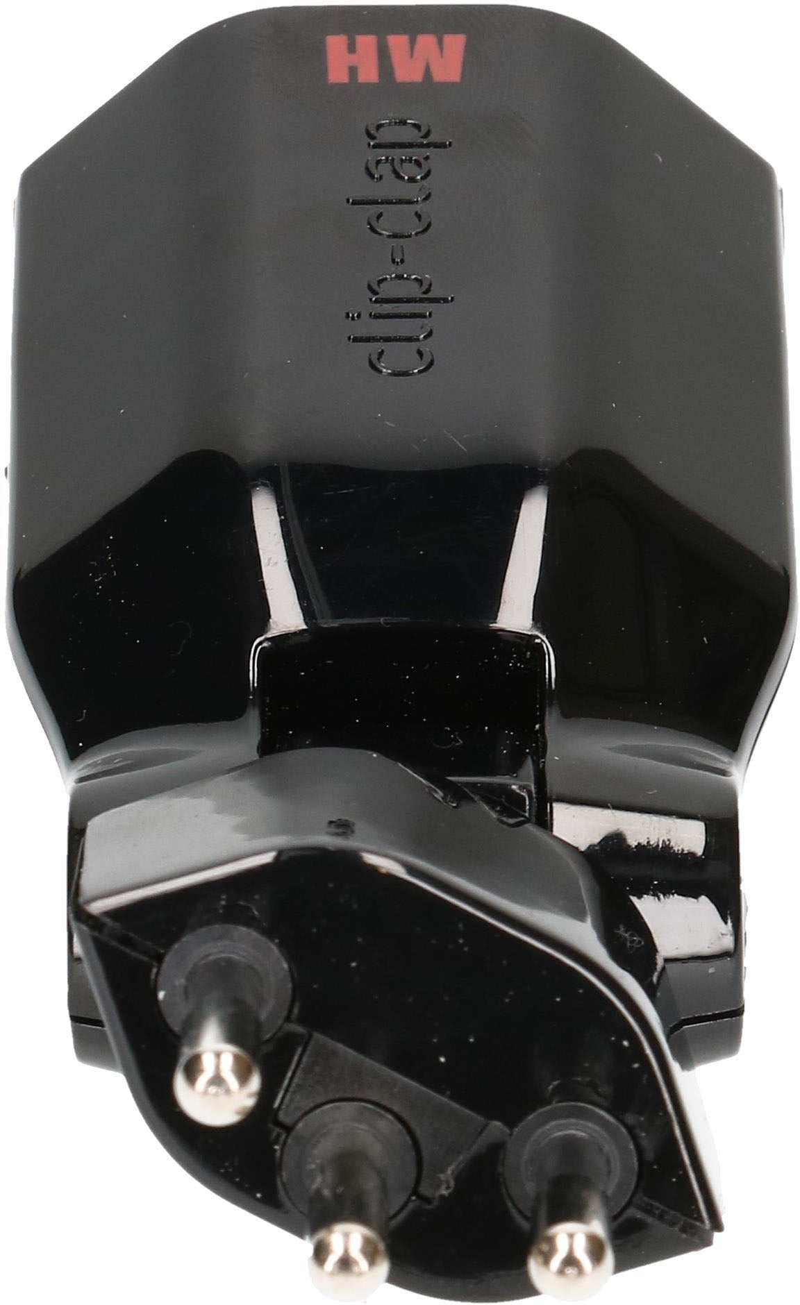 Max Hauri AG Zwischenstecker, 1×T13, Eingang T12, 10 A 230 V, klapp-/drehbar, Berührungsschutz – schwarz