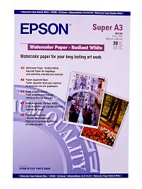 Epson Radiant White Fotopapier – A3+, 190 g/m², 20 Blatt, kunststoffbeschichtet