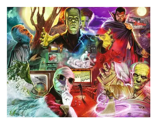 Ravensburger Puzzle Universal Monsters – 2000 Teile – 98 × 75 cm – ab 14 Jahren – Holz – FSC