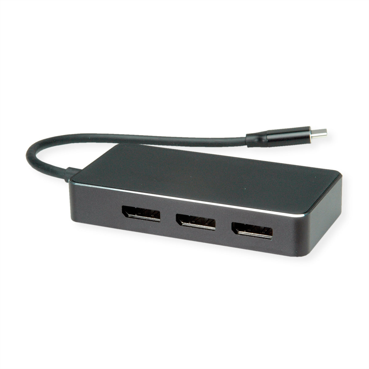VALUE 12.99.1032 Multiport-Adapter – USB-C, 3× DP, für USB-C-Laptops (DisplayPort Alt Mode)
