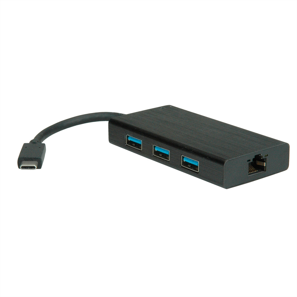 VALUE Multiport-Adapter – USB-C, 3× USB-A, GbE