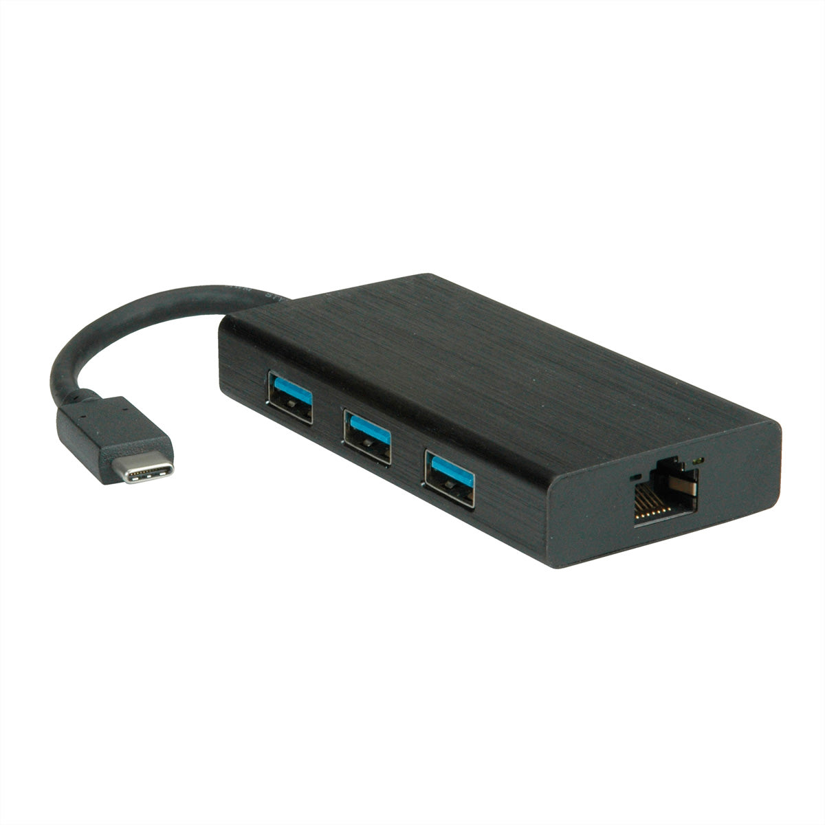 VALUE Multiport-Adapter – USB-C, 3× USB-A, GbE