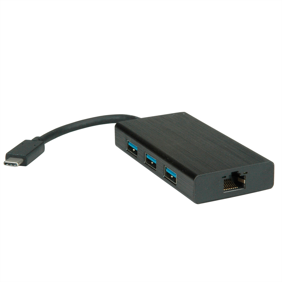 VALUE Multiport-Adapter – USB-C, 3× USB-A, GbE