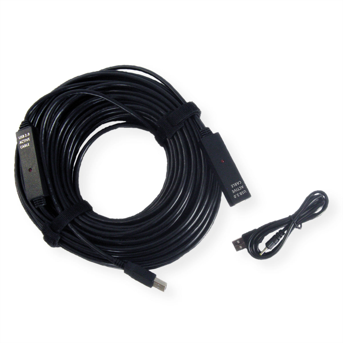 VALUE USB-A Verlängerungskabel (Stecker auf Buchse) – USB 2.0 (480 Mbit/s) – 30 m – Schwarz