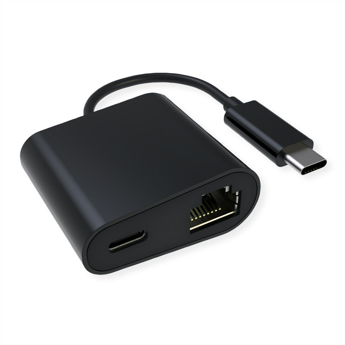 VALUE USB 3.2 Gen 2 Typ C zu Gigabit Ethernet Adapter – 1× RJ-45, PD Port 100 W