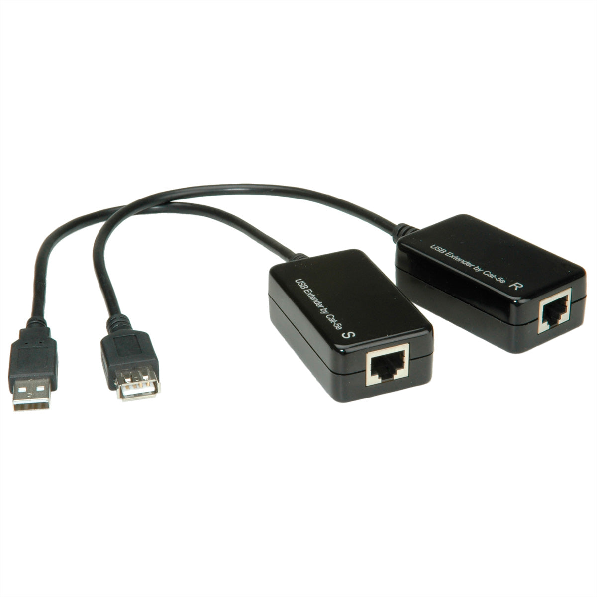 VALUE USB-Verlängerung – USB-A zu USB-A über RJ-45, USB 1.1 (Full Speed 12 Mbit/s), bis 45 m