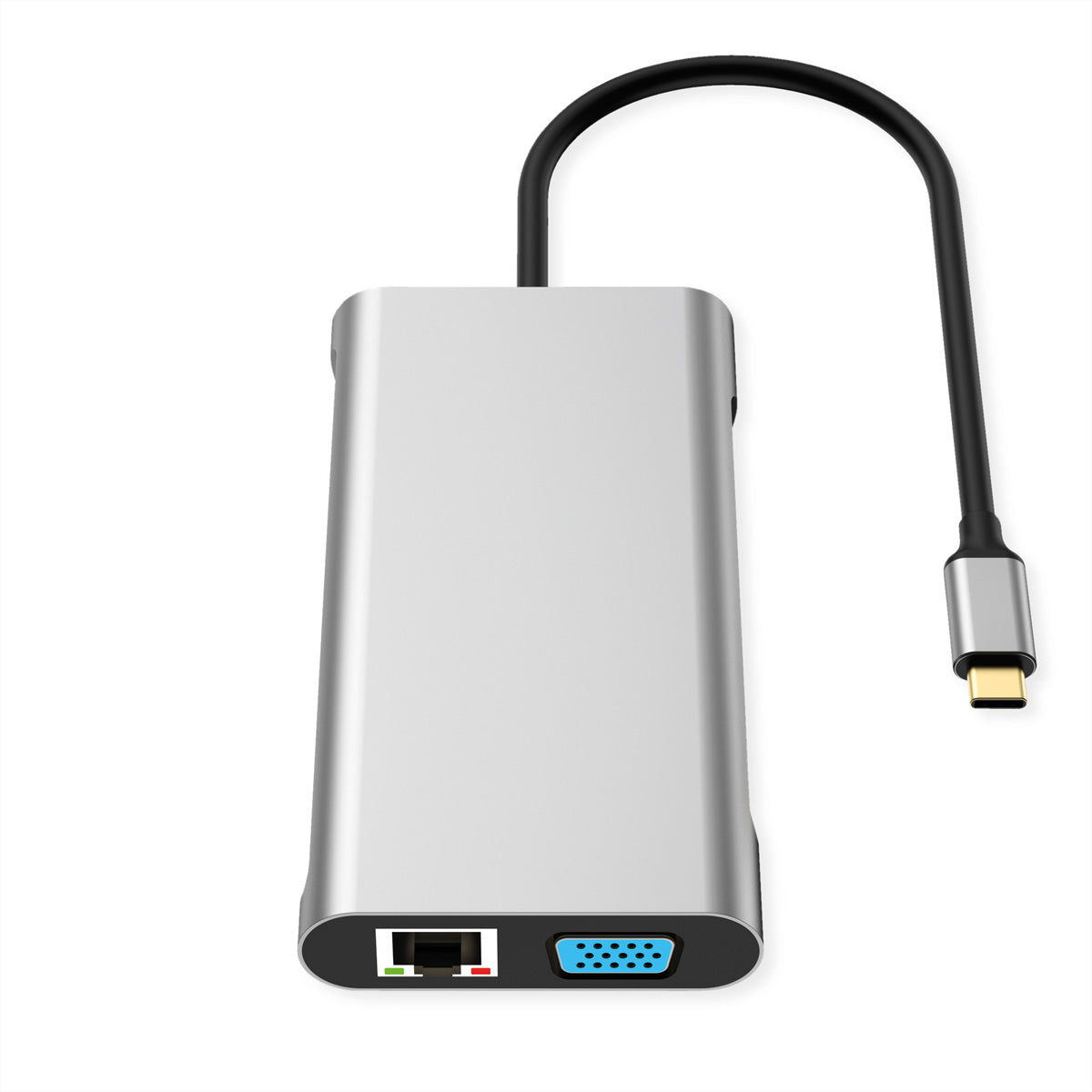 VALUE Dockingstation – USB-C, 1× DP, 2× HDMI, 1× VGA, 2× USB-C, 2× USB-A, 100 W PD, GbE, für Mac/Windows