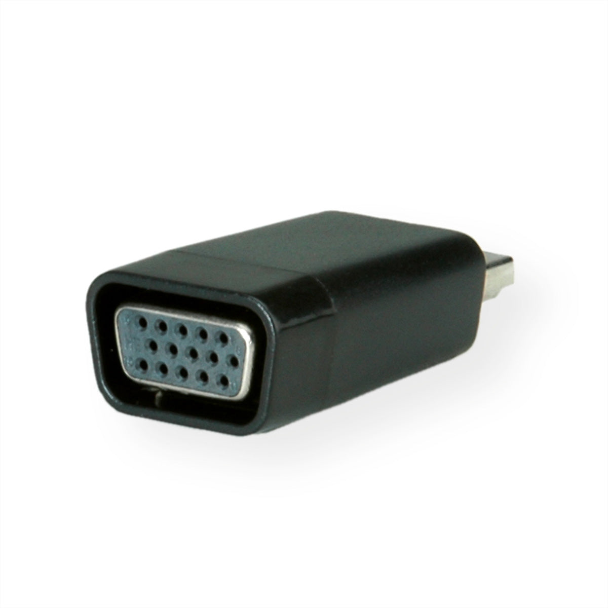 VALUE HDMI zu VGA Adapter – 1920 × 1200 @ 60 Hz, aktiv – für Notebook/Beamer – Schwarz