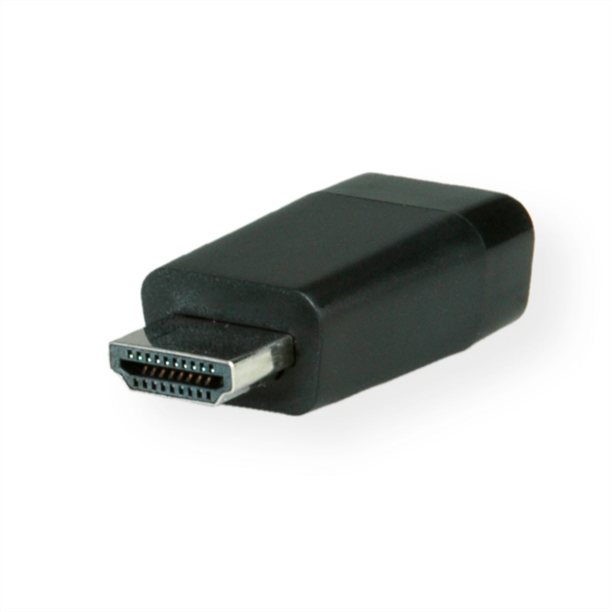 VALUE HDMI zu VGA Adapter – 1920 × 1200 @ 60 Hz, aktiv – für Notebook/Beamer – Schwarz