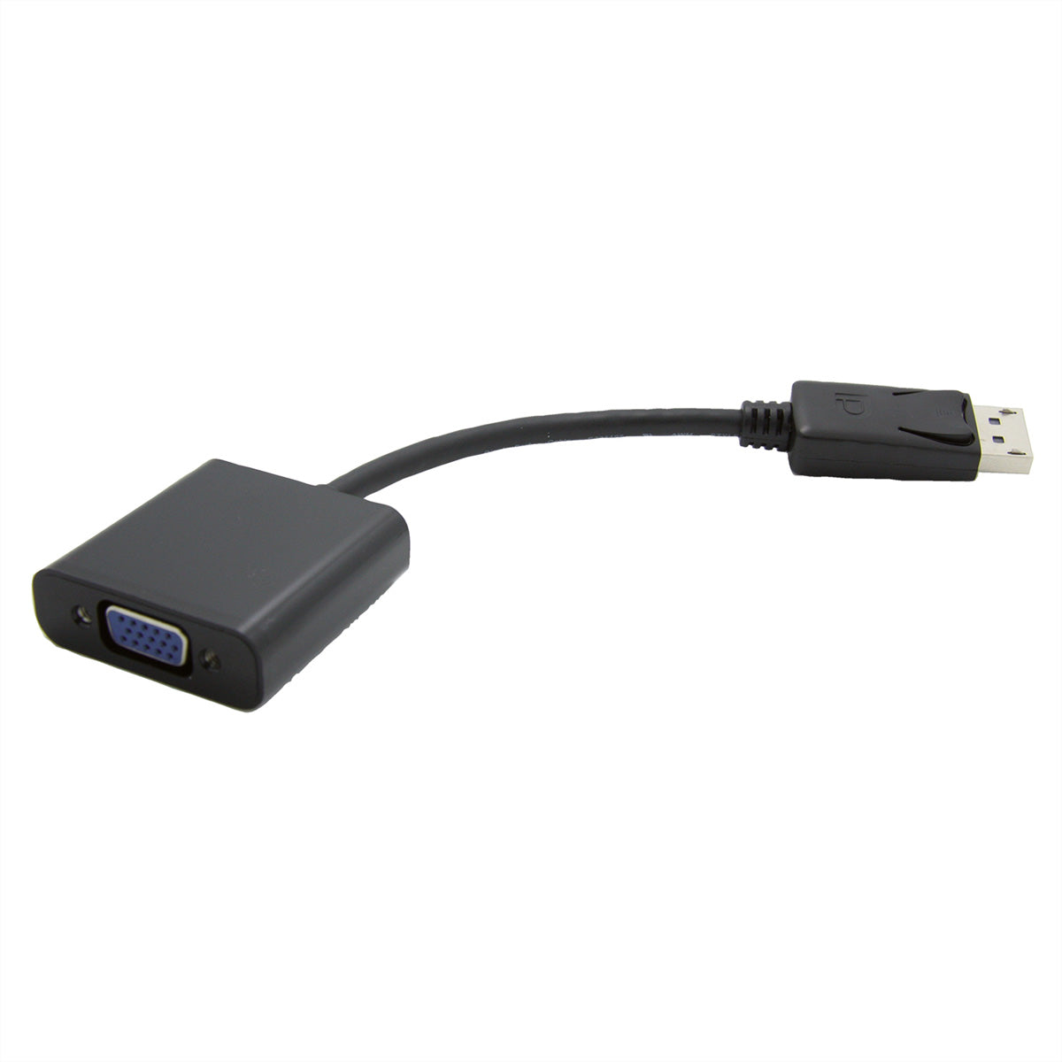 VALUE DisplayPort zu VGA Adapter – 1920 × 1080 / 1920 × 1200 @ 60 Hz, aktiv, 0,15 m – Schwarz