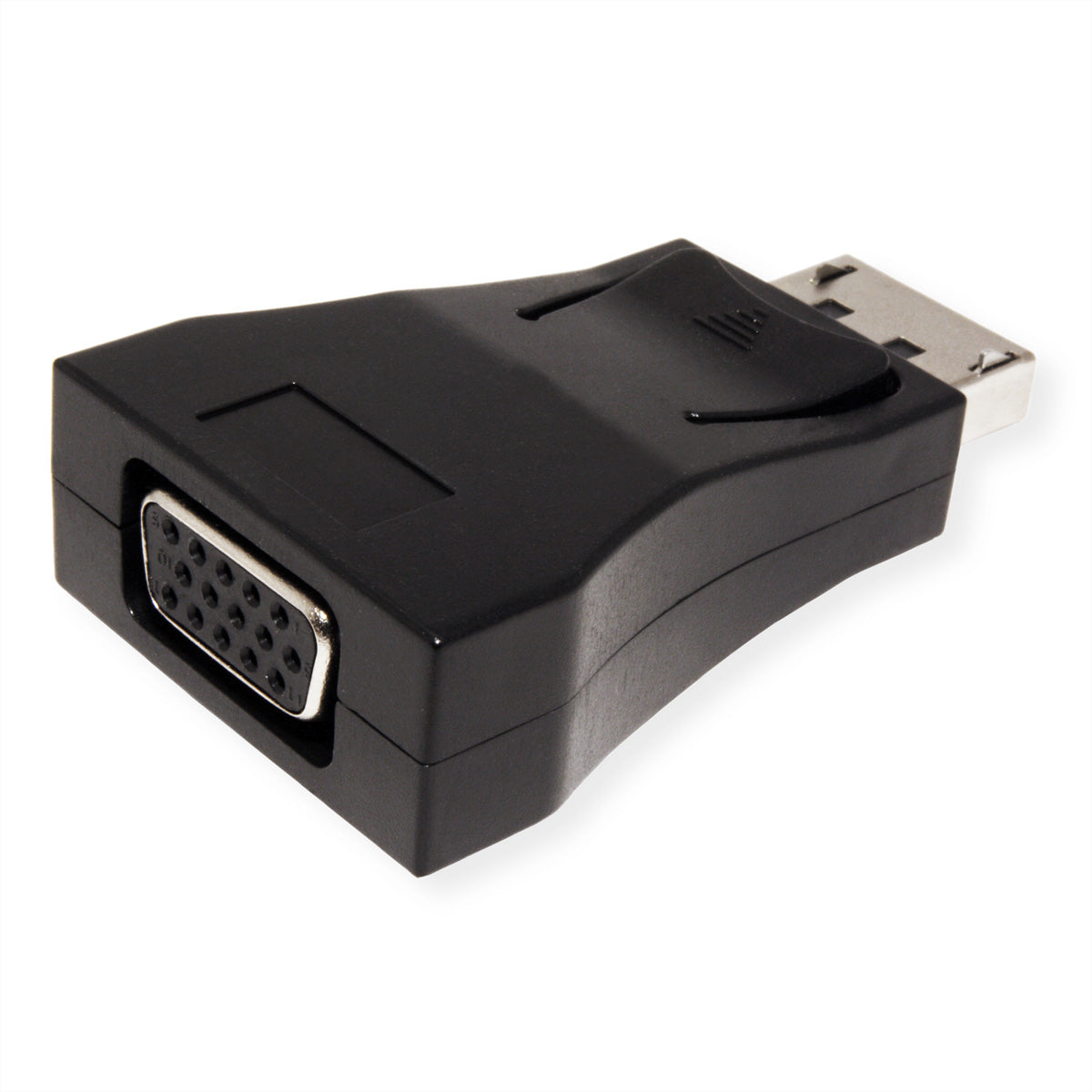 VALUE DisplayPort zu VGA Adapter – 1920 × 1200 @ 60 Hz, aktiv, für VGA-Monitore, schwarz