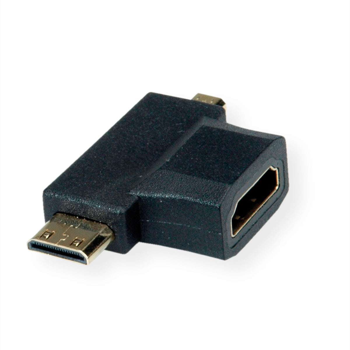 VALUE Adapter Mini/Micro HDMI zu HDMI – 1080p @ 60 Hz, HEC, ARC, für Smartphone/Tablet/Kamera