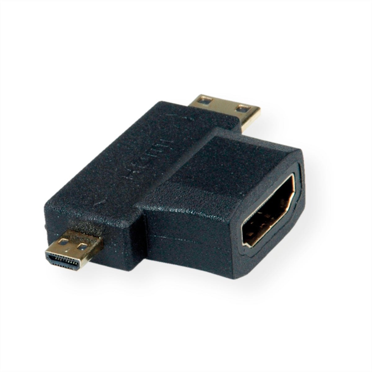 VALUE Adapter Mini/Micro HDMI zu HDMI – 1080p @ 60 Hz, HEC, ARC, für Smartphone/Tablet/Kamera