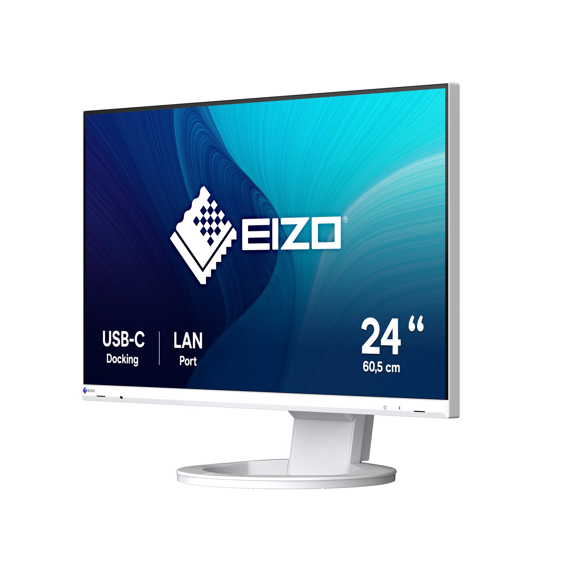 EIZO EV2490-Swiss Edition – Monitor, 23,8" 1920 × 1080 (Full HD), IPS, 60 Hz, 250 cd/m², VESA 100 × 100, Weiss