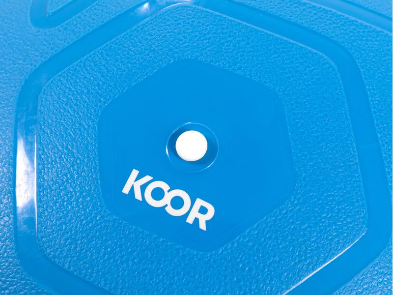KOOR Sitzball – PVC – Blau, Ø 75 cm, bis 500 kg