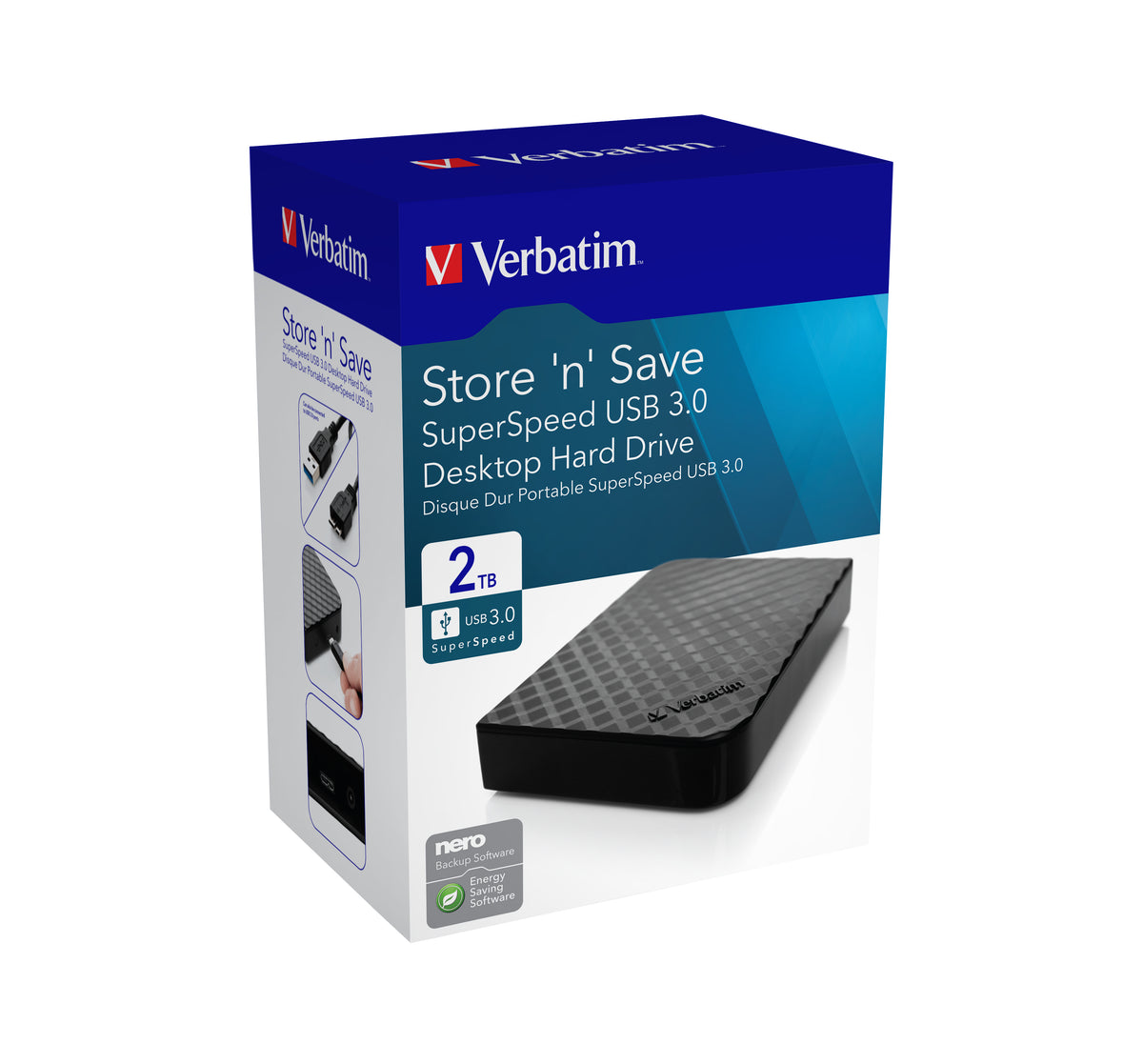 Verbatim Store n' Save HDD – für 3,5" SATA HDD