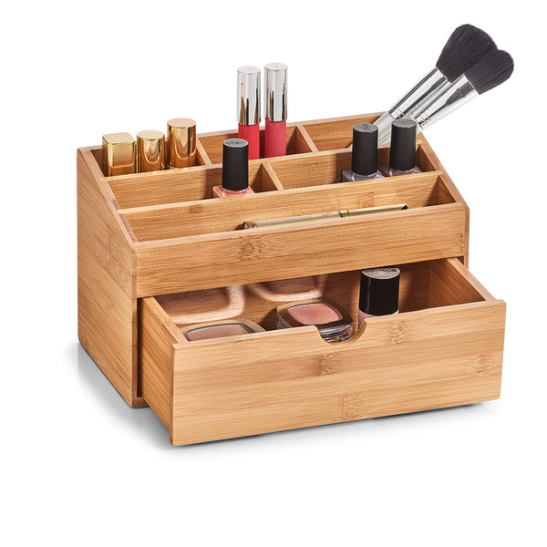 Zeller Present Aufbewahrungsbox Bad – Bambus, 25,4×12,5×15 cm, Braun