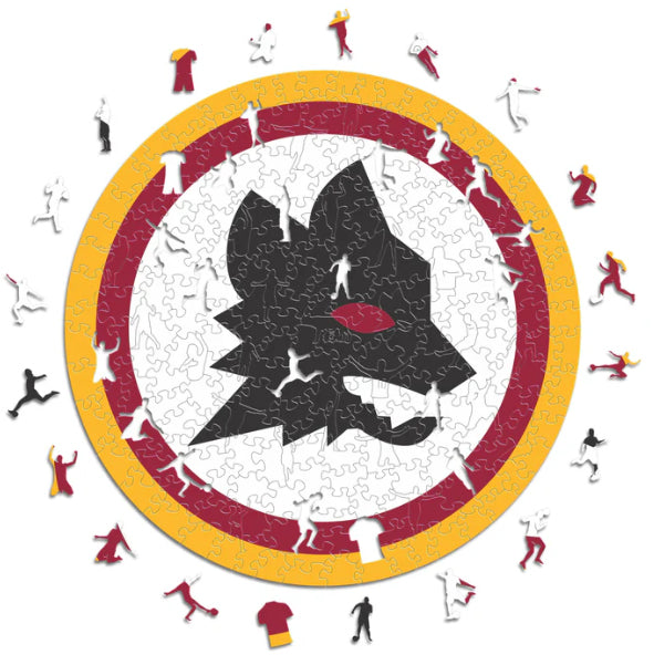 Iconic Puzzles AS Roma - Lupetto Logo – Logikspiel, 1 Spieler, ab 10 Jahren
