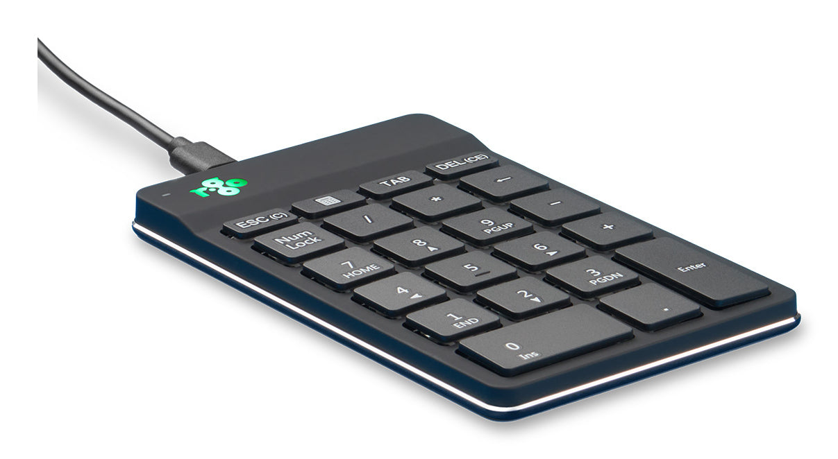 R-Go Tools Numpad Break – ergonomischer Ziffernblock, schwarz