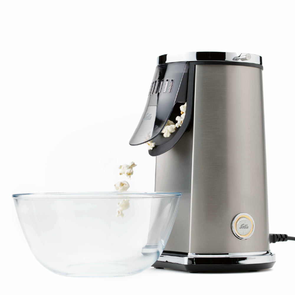 Solis Popcornmaschine Pop & Fun Typ 8504 – 80 g, 1 200 W – Edelstahl