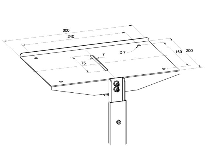 Multibrackets M Cam Halter L – Zubehör: Webcam-Halterung – für M Serie, silber