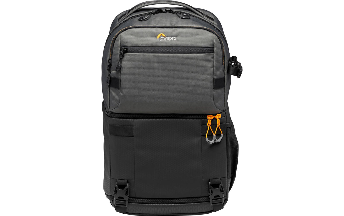 Lowepro Kamerarucksack Fastpack PRO BP 250 AW III – 25 l, grau – Regenhülle – für Systemkameras