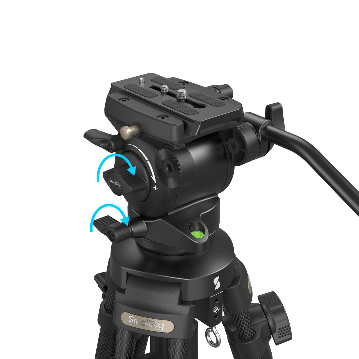 SmallRig 4685 Video-Stativ – bis 163 cm, 5 kg Traglast, Carbon