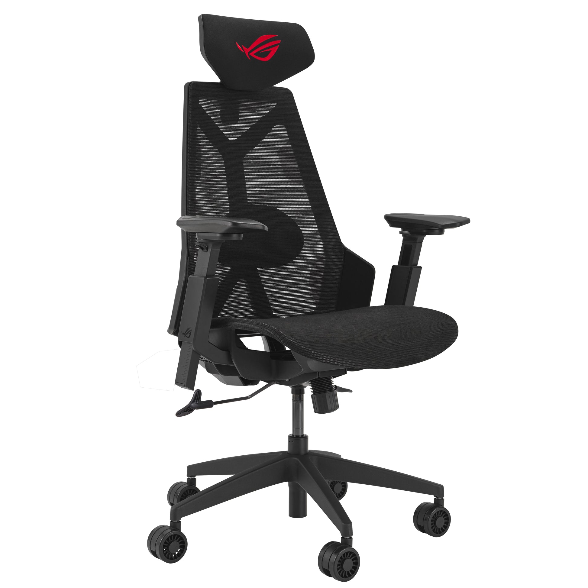ASUS ROG Destrier Core Gaming-Stuhl – Kunstleder – Schwarz, 3D-Armlehnen, mit Kopfstütze, bis 150 kg