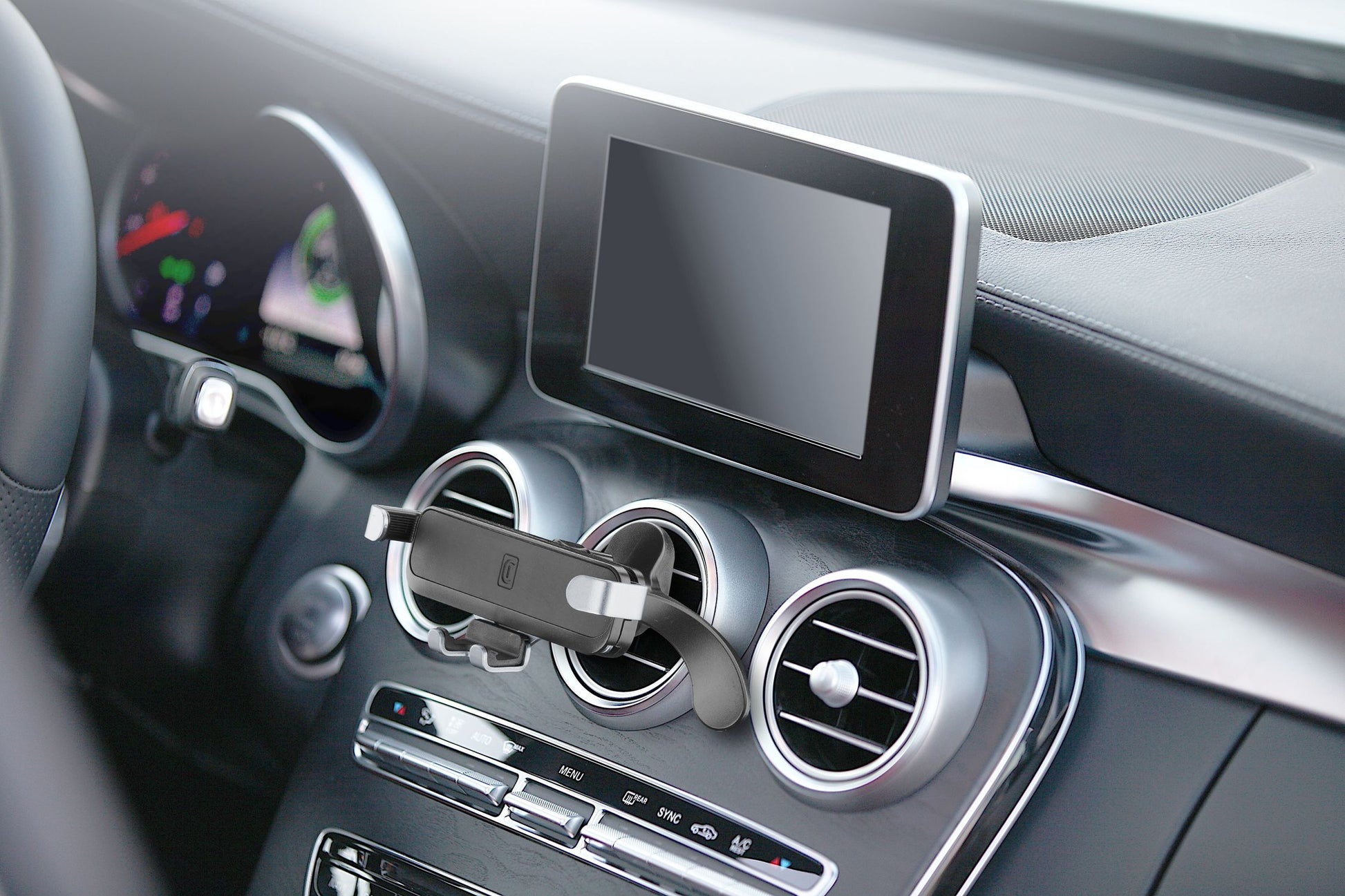 Cellularline Auto-Halterung, Lüftung, magnetisch, 360° drehbar – universal – Schwarz