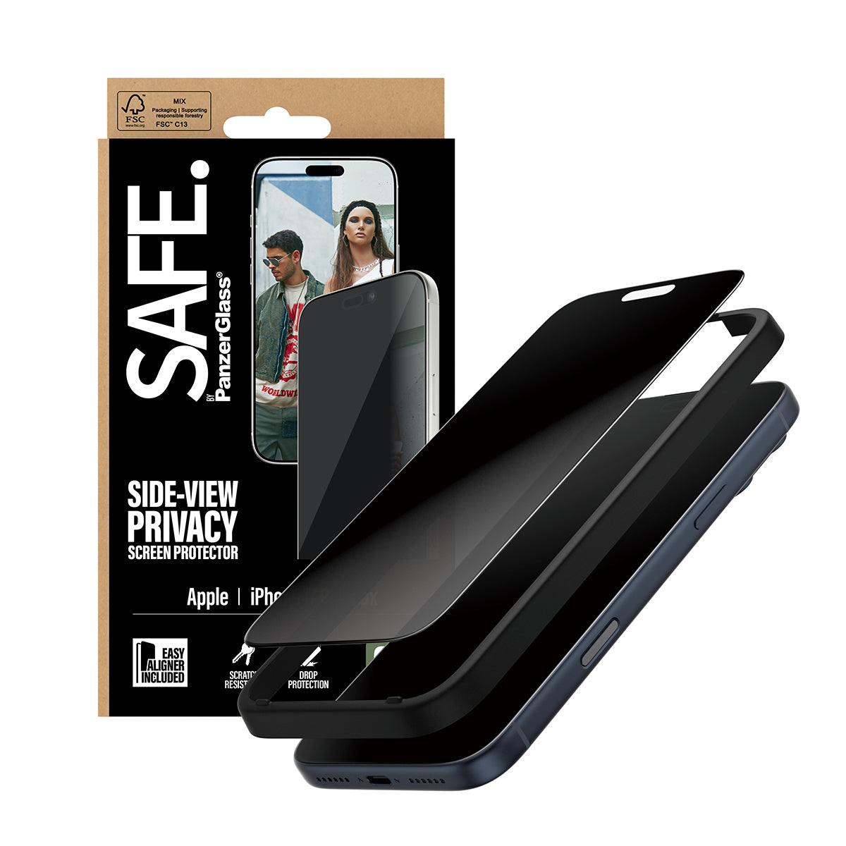 PanzerGlass Displayschutzglas – für Apple iPhone 17 Pro Max – kratzresistent, Hartglas, transparent