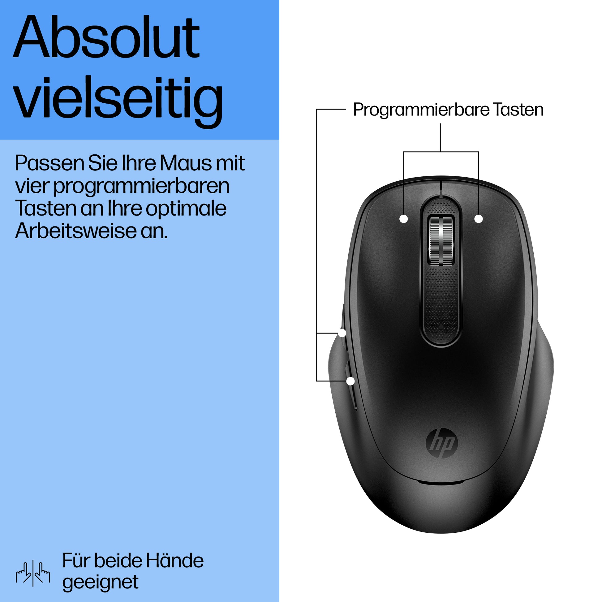 HP 510 Maus – kabellos, wiederaufladbar