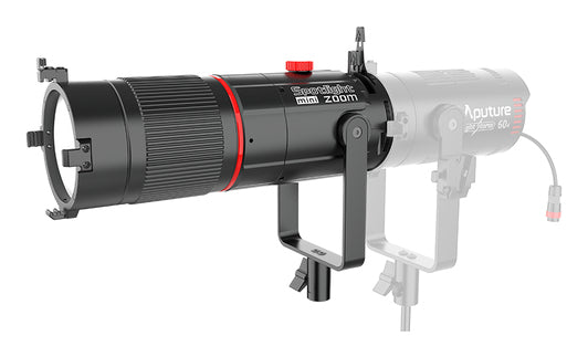 Aputure Spotlight Mini Zoom LS 60d/x – Projektionsaufsatz, Zoom 15°–30°, für Light Storm 60 Serie, Schwarz