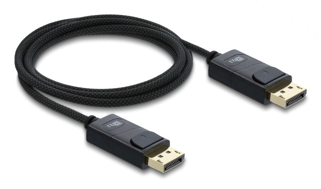 DeLOCK DisplayPort Kabel DP 2.1 16K 60 Hz – 2 m – HDR, geflochten