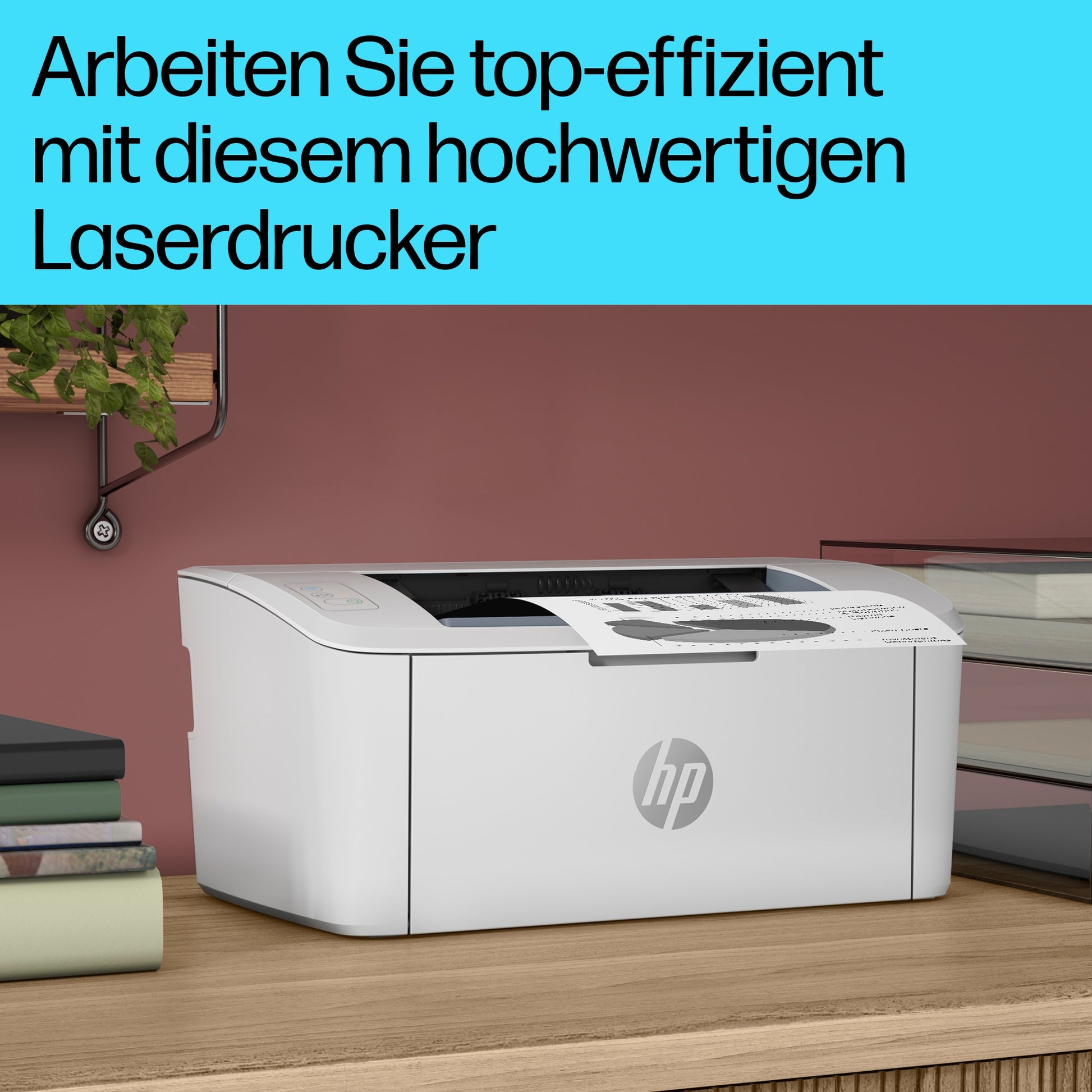 HP LaserJet M110w – Schwarz-Weiss, A4, WLAN, LAN, USB, 20 Seiten pro Minute, AirPrint, Mopria