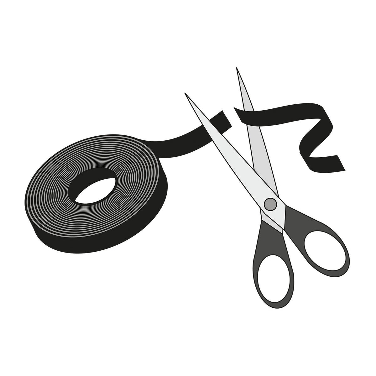 Label-the-cable Klettband, 16 mm × 3 m – weiss