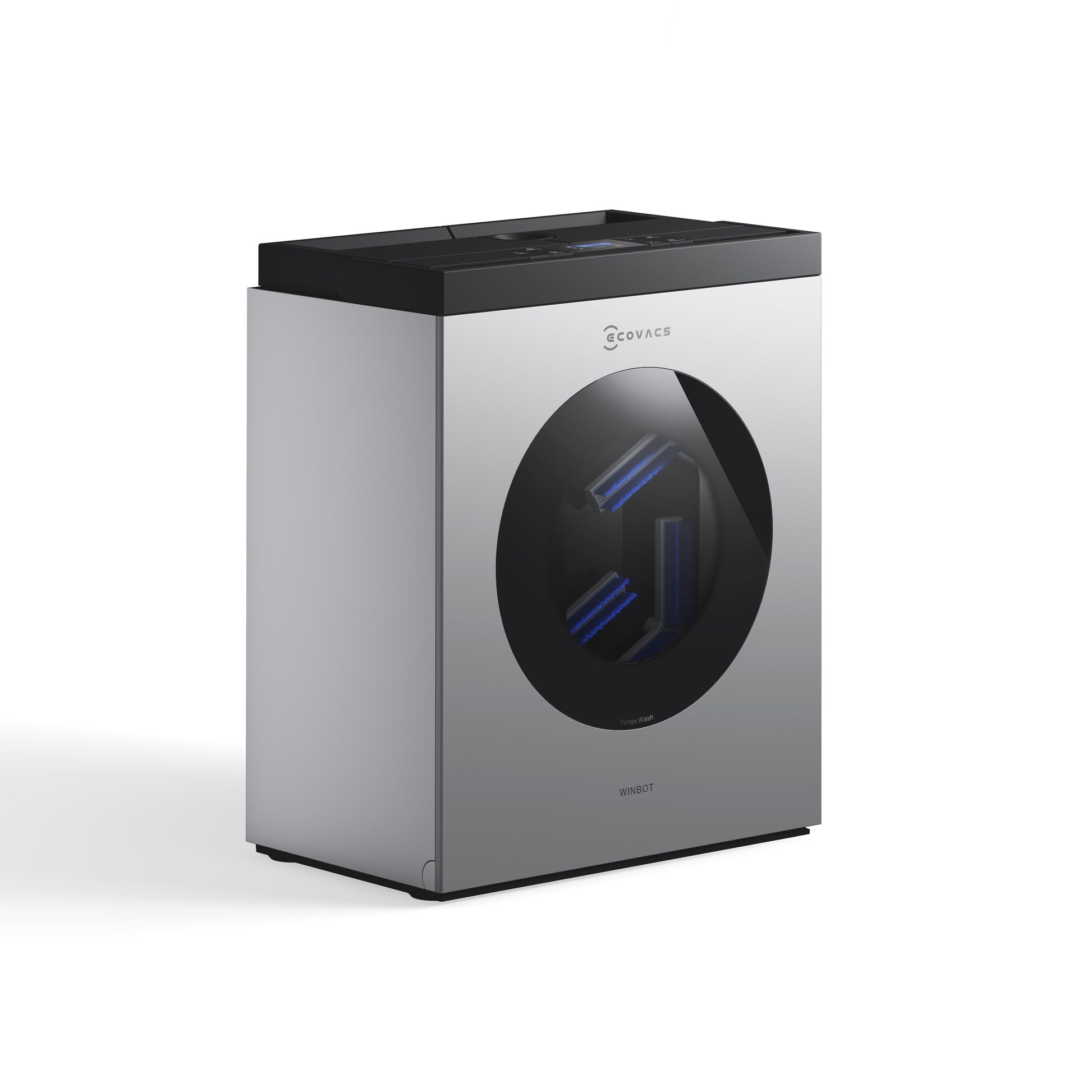 Ecovacs Reinigungsgerät WINBOT W3 OMNI – 110 min Betriebsdauer – Silber, Weiss – 27,0 × 27,0 × 7,6 cm
