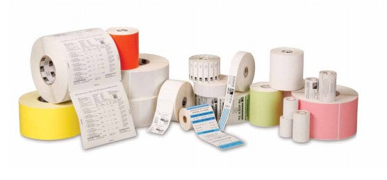 Zebra Gestanzte Druckeretiketten, 76 mm × 45 mm, Weiss, Papier, Permanent, 20 Rollen (350 Etiketten/Rolle)