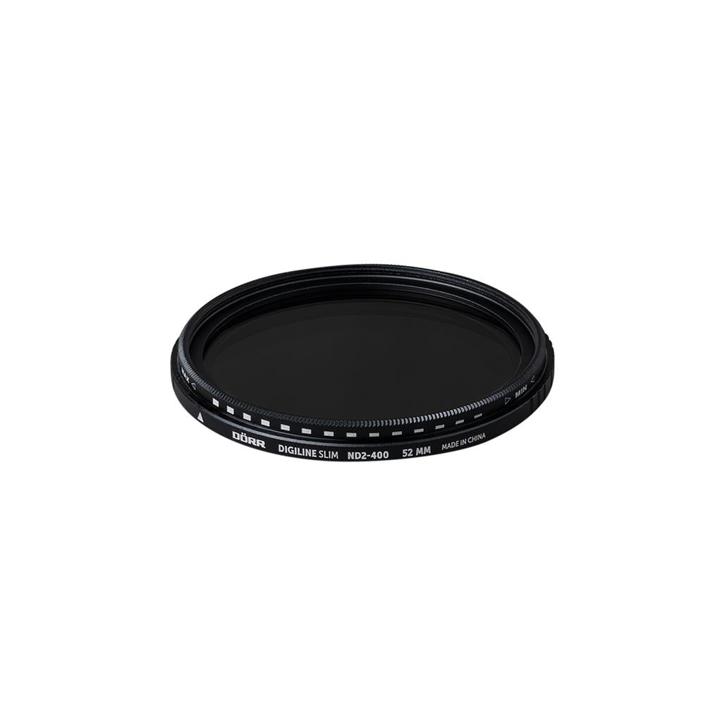 Dörr Digiline Slim Variabler Neutraldichtefilter ND2-400 – 52 mm – 1–8,5 Blenden – Glas/Metall