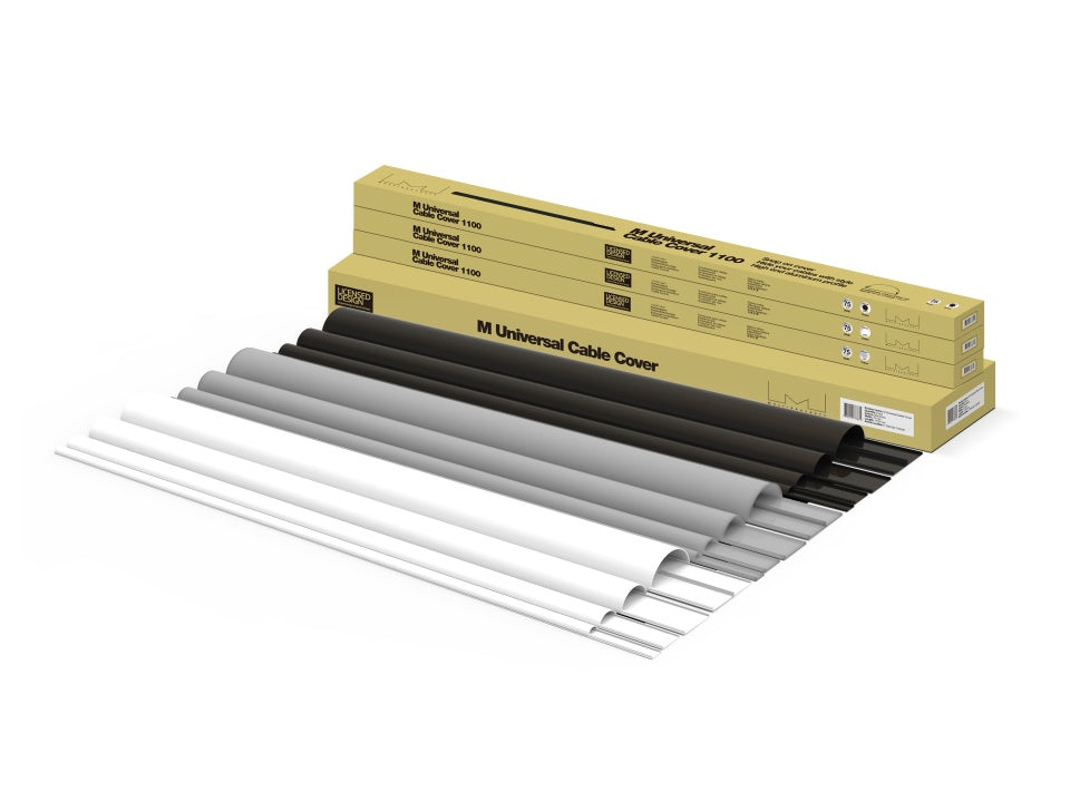Multibrackets 1356 Kabelbrücke – 1,1 m – Aussen 50×28 mm, Aluminium, Weiss