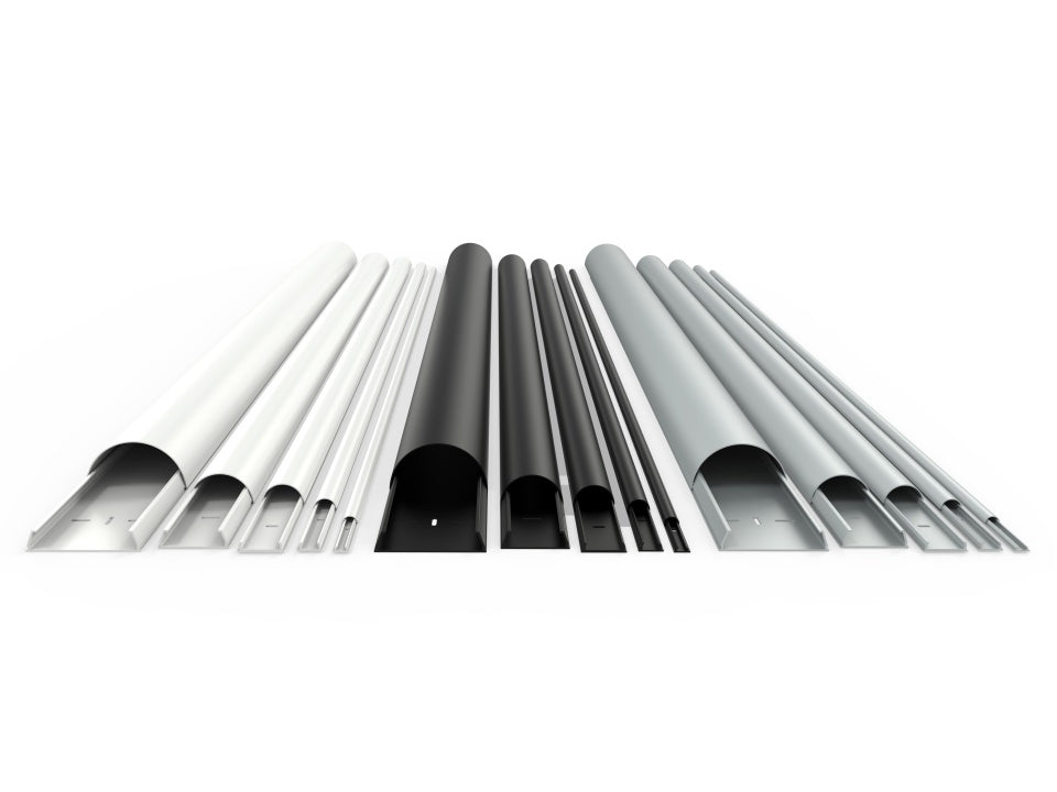 Multibrackets Kabelbrücke – 1,1 m – Aussen 33×18 mm – Aluminium – Metallisch, 1 Stk.