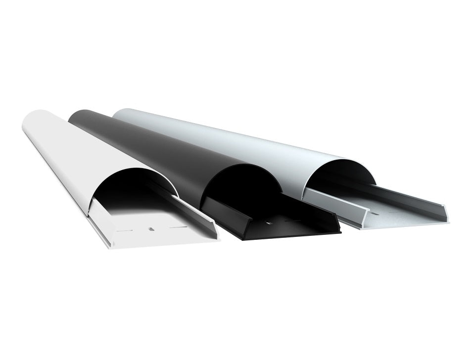 Multibrackets KK 18-1100 WE Kabelbrücke – 1,1 m – Aussen 18×12 mm – Aluminium – Weiss, 1 Stk.