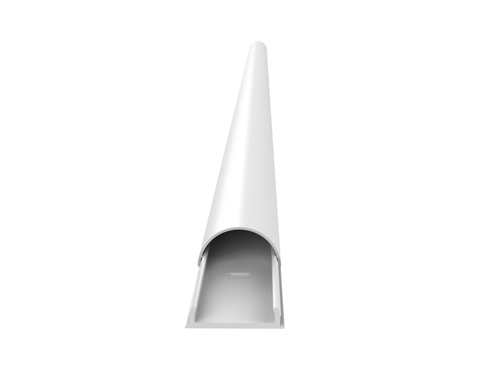 Multibrackets 1356 Kabelbrücke – 1,1 m – Aussen 50×28 mm, Aluminium, Weiss