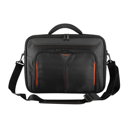 Targus Classic+ Notebook-Tasche für Notebooks bis 18" – mit Schulterriemen, Dokumentenfach – Schwarz