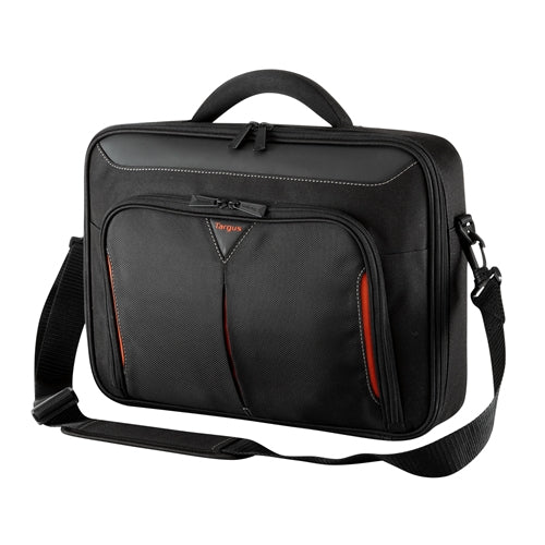 Targus Classic+ Notebook-Tasche für Notebooks bis 18" – mit Schulterriemen, Dokumentenfach – Schwarz