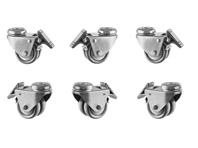 Hagor Elia SB-001 – Rollen-Set 50 mm, 6 Stück, für Hagor Elia, Silber