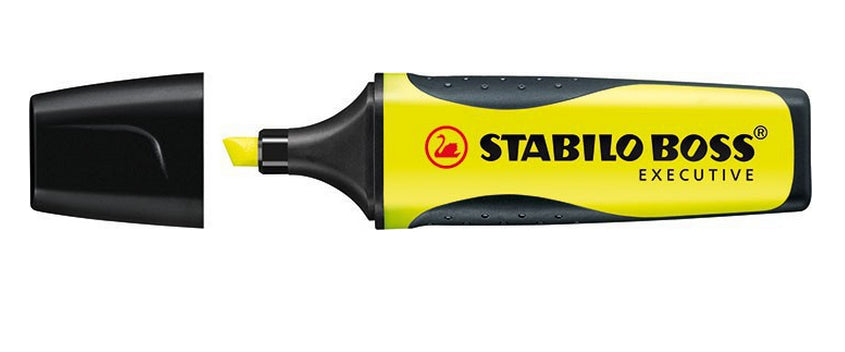STABILO BOSS Textmarker Gelb – Keilspitze, 2–5 mm