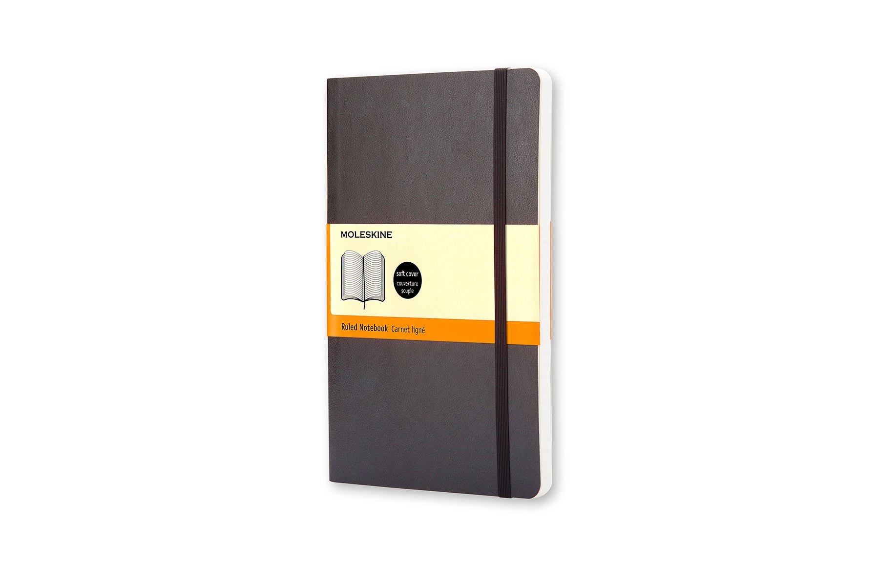 Moleskine Notizbuch A5, liniert, Fadenheftung, Softcover, 192 Seiten, 70 g/m² – schwarz