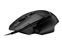 Logitech G G502 X – Gaming-Maus – Kabelgebunden (USB‑A), 25600 DPI, rechts, Schwarz