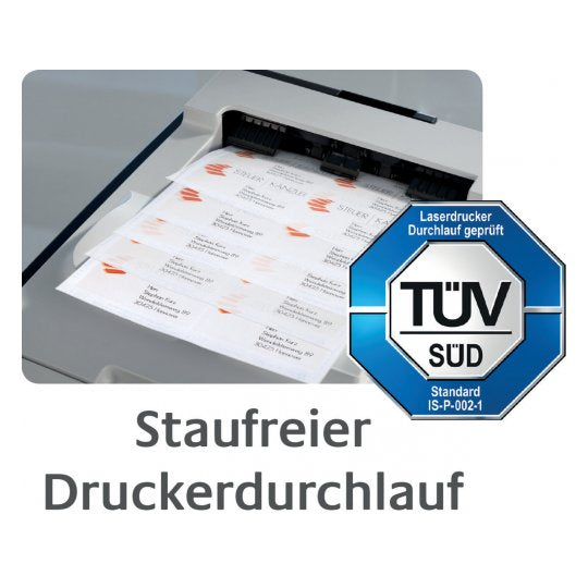 AVERY Zweckform Haftetiketten – rechteckig 105 × 48 mm, permanent, weiss, A4, 200 Blatt (2'400 Stk.)